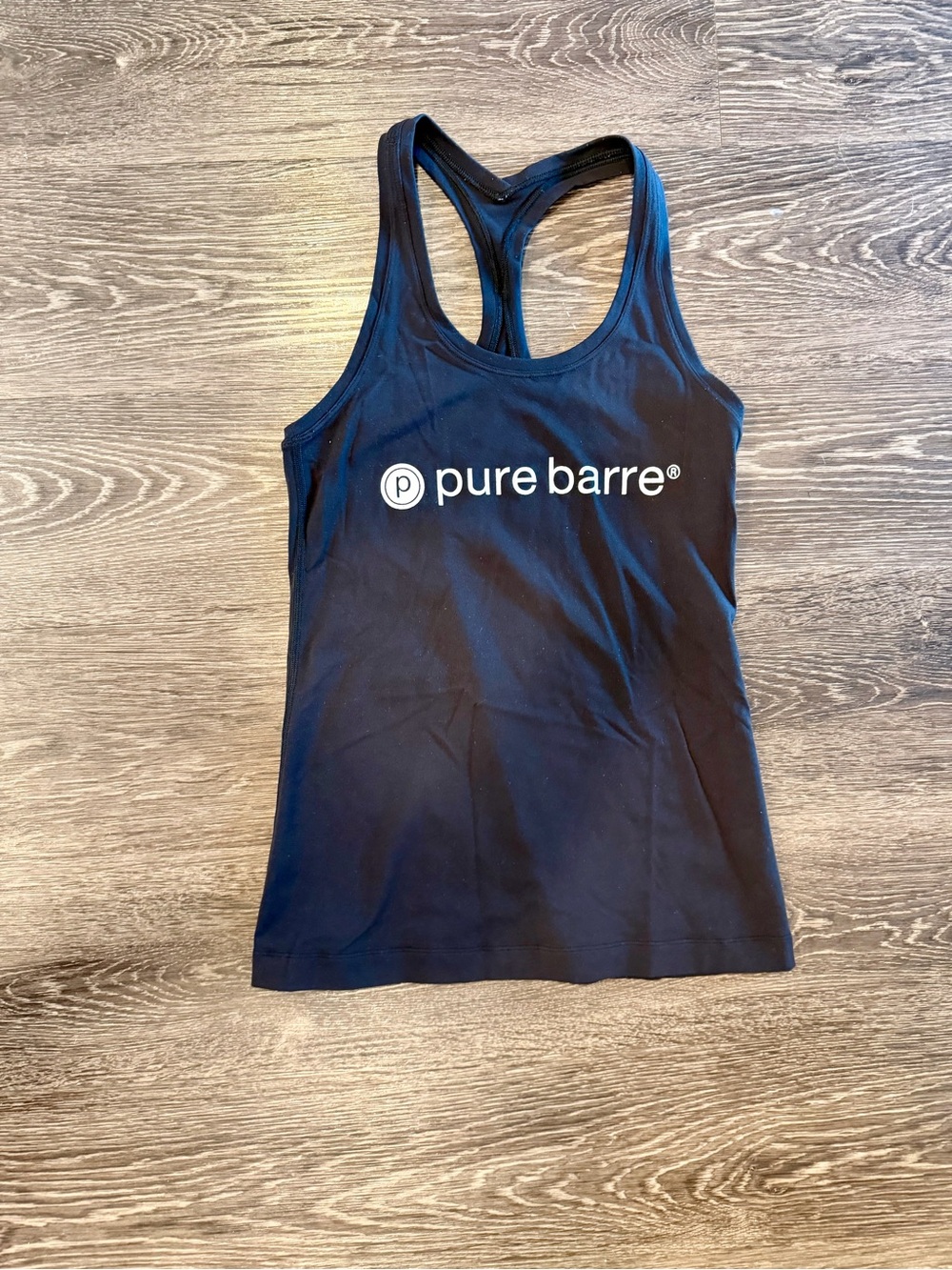 Pure Barre x Lululemon Women’s Black Logo Racerback Tank